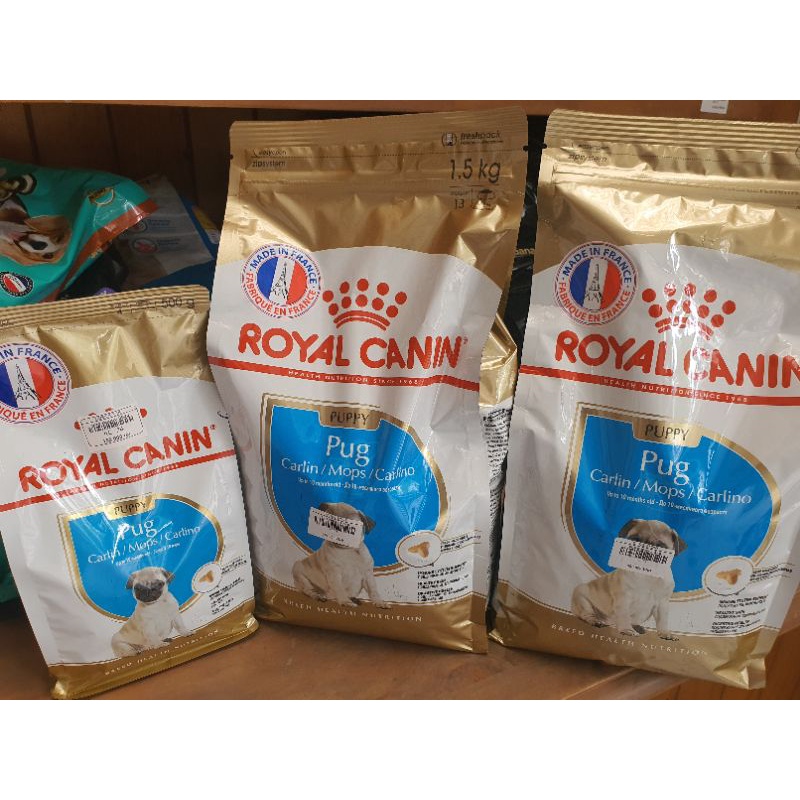 Thức ăn cho Pug còn nhỏ Royal canin Pug Puppy 500g,1.5kg