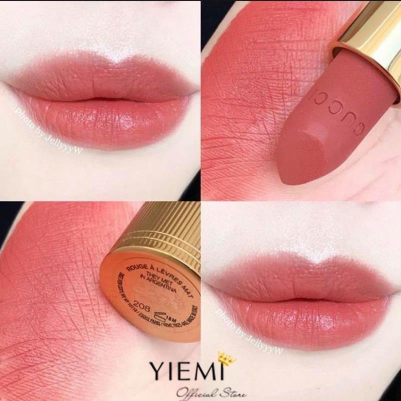 Son Gucci Rouge A Levres Matte Lipstick, thỏi son lì Gucci chính hãng lì hoàn hảo, siêu mịn lên màu siêu chuẩn 2022