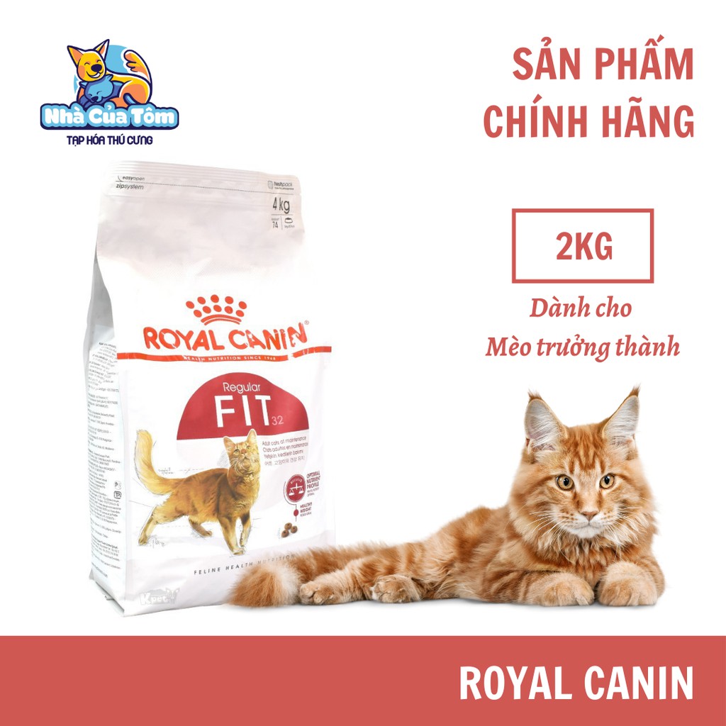 [2kg] Hạt Royal Canin Fit 32 Cho Mèo Trưởng Thành Ít Vận Động 5.0