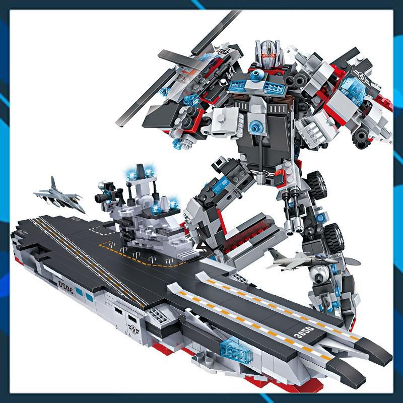Đồ chơi lắp ghép Đồ Chơi Lắp Ráp Trẻ Em -TÀU CHIẾN MECH-ROBOT Cao 40 cm - LEGOSTYLE