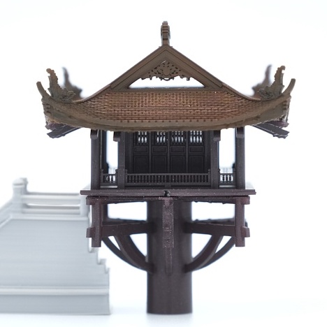 Mô hình kiến trúc Việt: Chùa Một cột - VDS0205- Sưu tầm,trang trí,bán cạn,terrarium,non bộ,bonsai
