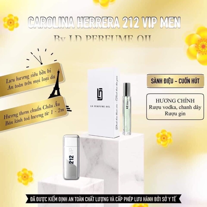 Tinh dầu nước hoa 212 VIP Men ( Nam )