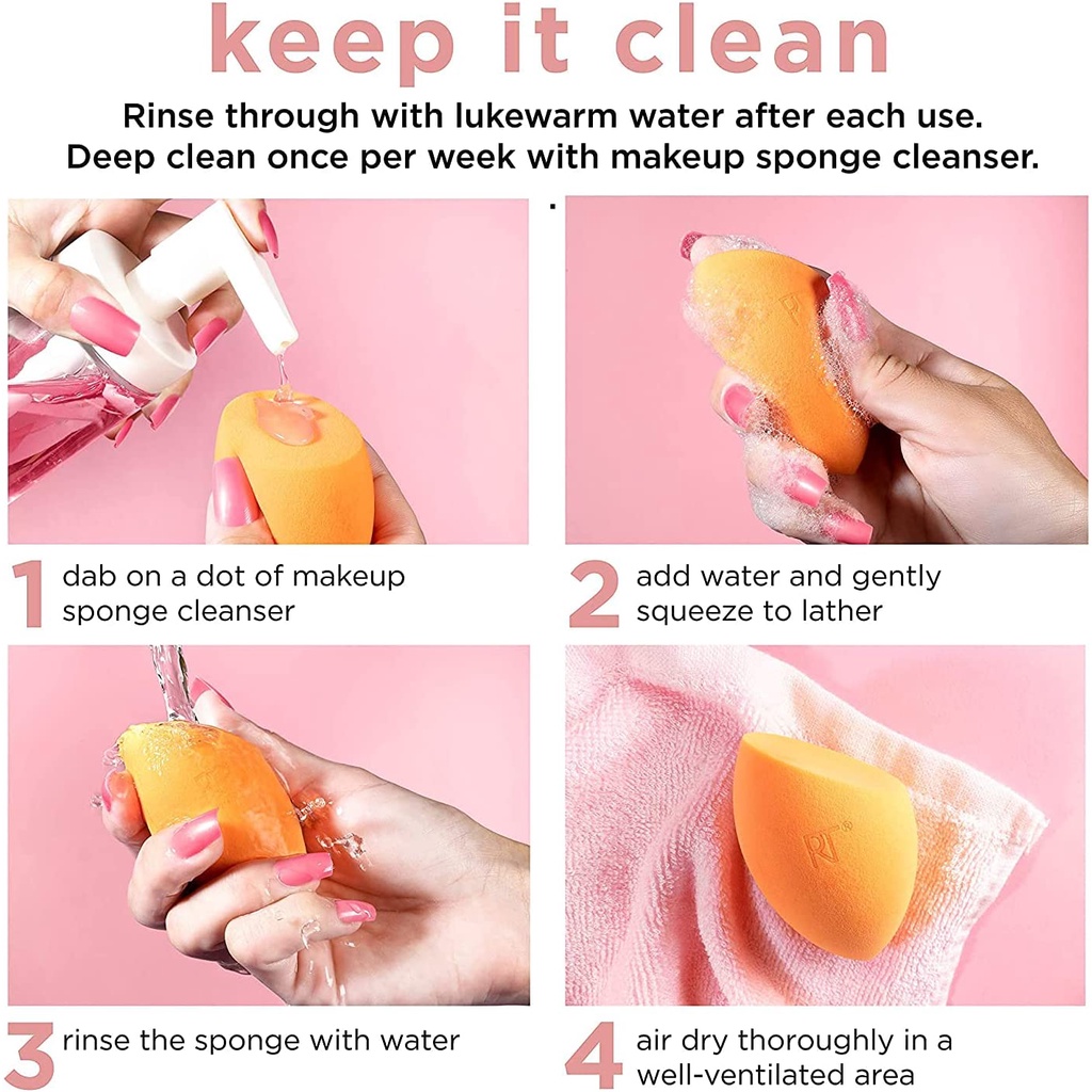 Mút Trang Điểm REAL TECHNIQUES Tán Nền Miracle Complexion Sponge