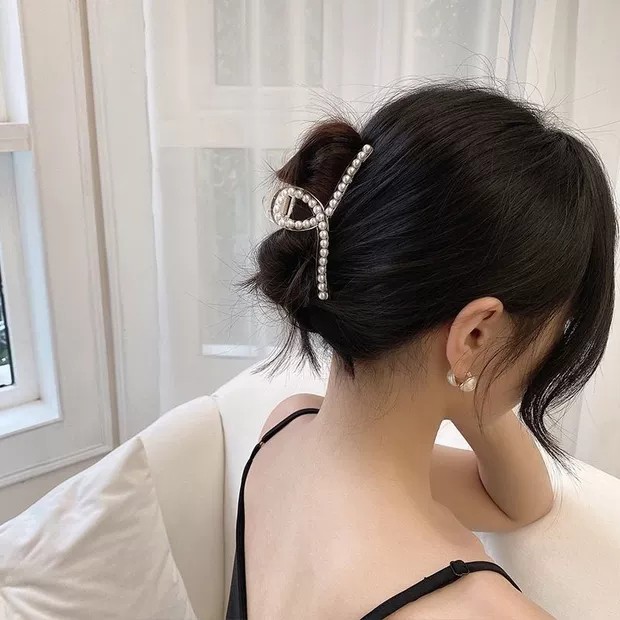 PVN27191 Set 7 kẹp tóc nữ đính hạt trai phong cách Hàn Quốc T2