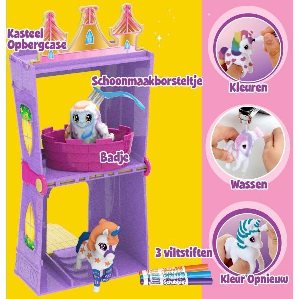 Đồ Chơi CRAYOLA Bộ trang trí thú cưng - Lâu đài Unicorn và quái vật 747357