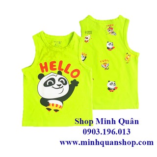 Áo thun bé trai gấu panda ngày hè