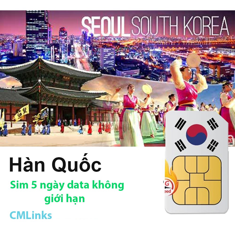 Sim Hàn Quốc 4G 5 ngày