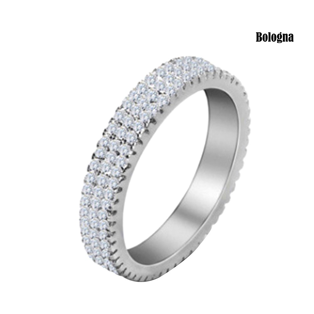 Nhẫn Đính Hôn Nữ Đính Đá Pha Lê Sang Trọng