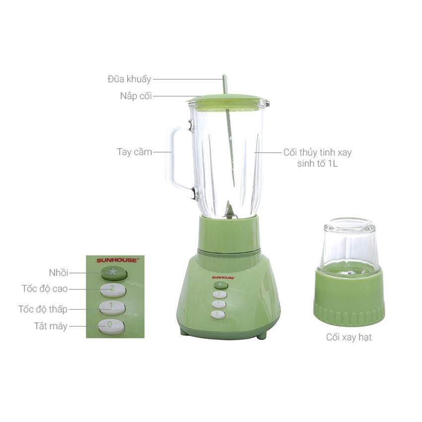 Máy xay sinh tố Sunhouse SHD-5112 - Hàng chính hãng