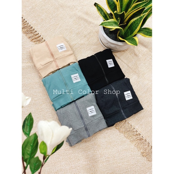 Áo khoác nữ chống nắng thun gân xỏ ngón có túi trong