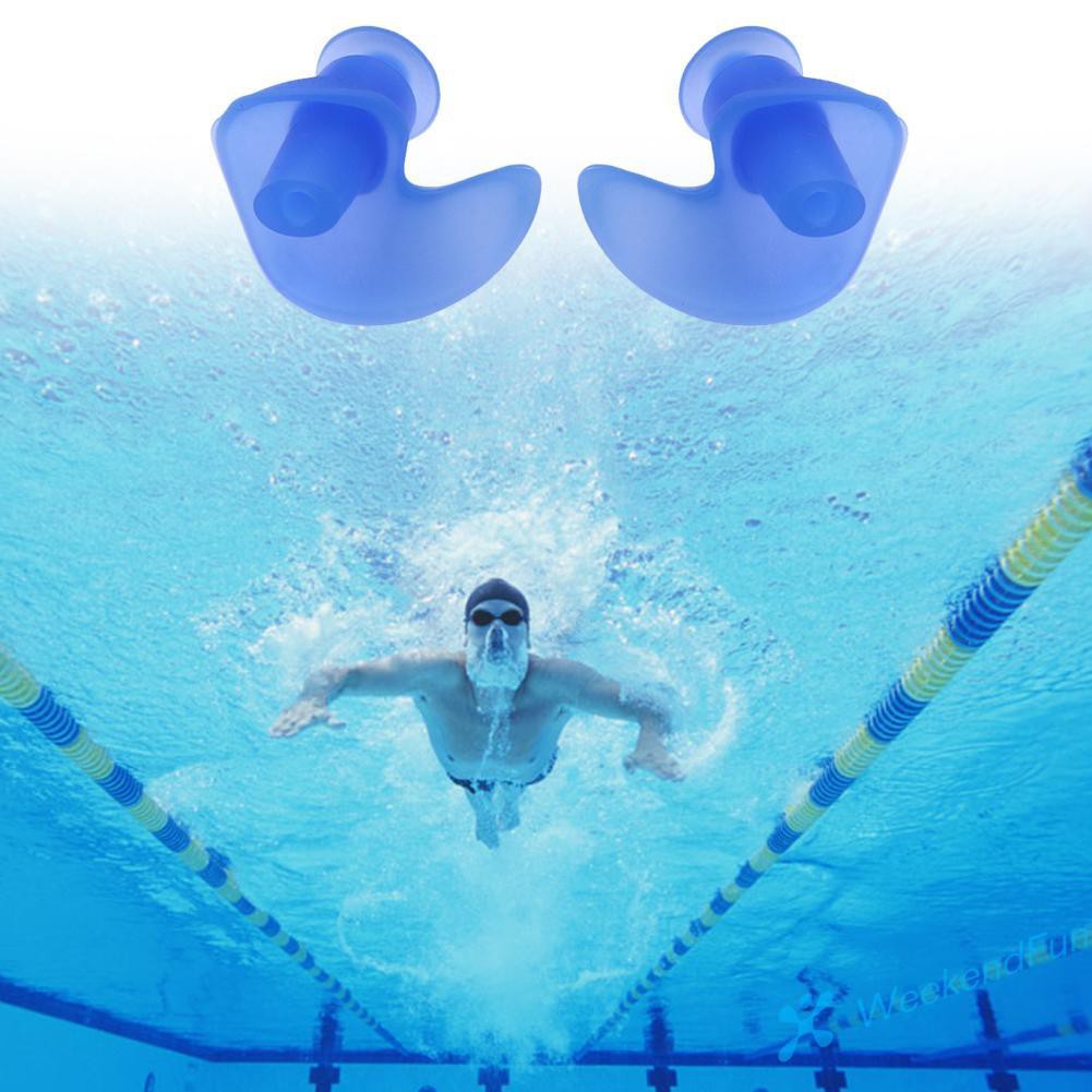 Nút Bịt Tai Silicone Hình Bông Hoa Chống Thấm Nước Cho Bơi Lội