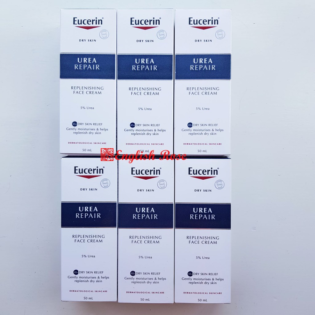 (Bill UK) Kem dưỡng ẩm phục hồi da Eucerin Dry Skin Relief Face Cream Urea Repair 5%