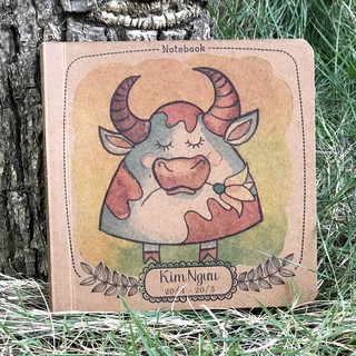 Notebook - 12 cung hoàng đạo - Kim ngưu (Giấy Kraft nâu)