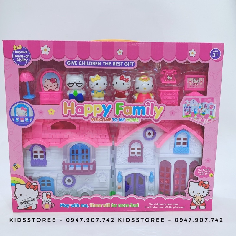 🔥𝐍𝐎𝐖 𝐒𝐇𝐈𝐏🔥Đồ Chơi Ngôi Nhà Hello Kitty Dễ Thương Cho Bé (𝐇𝐚̀𝐧𝐠 𝐒𝐚̆̃𝐧 - 𝐘 𝐡𝐢̀𝐧𝐡 𝟏𝟎𝟎% 𝐍𝐡𝐚̣̂𝐧 𝐍𝐠𝐚𝐲 𝐓𝐫𝐨𝐧𝐠 𝟏-𝟐𝐡)