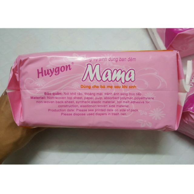 Gói 12 miếng băng vệ sinh Huygon Mama