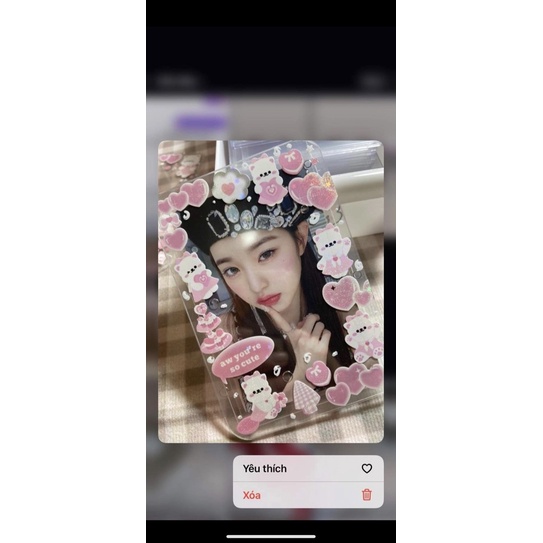 Toploader decor đựng card size b8 k seal