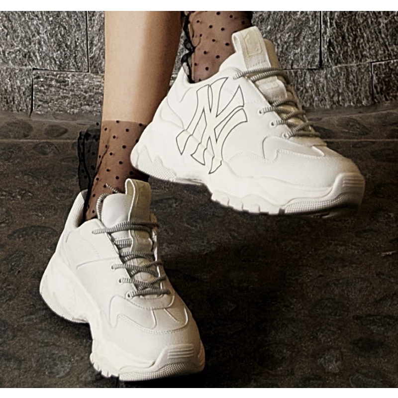 Giày MLB Bigball NY trắng full box tag chính hãng