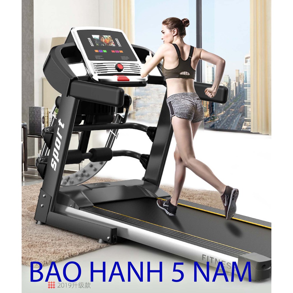 Máy chạy bộ, máy chạy bộ điện đa năng F400, công xuất 3.0. tốc độ 1-12km/h.thiết bị thể dục trong nhà