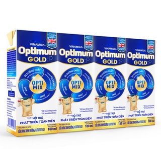 Sữa bột pha sẵn Optimum Gold - Lốc 4 hộp x 180ml