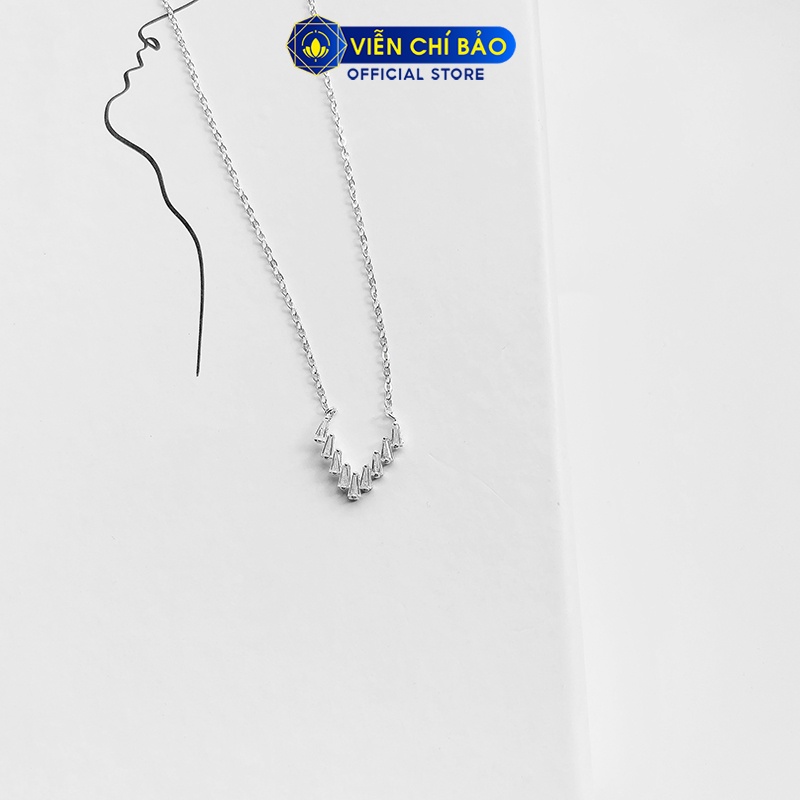 Dây chuyền bạc nữ sunshine chất liệu bạc 925 thời trang phụ kiện trang sức nữ Viễn Chí Bảo D400301x
