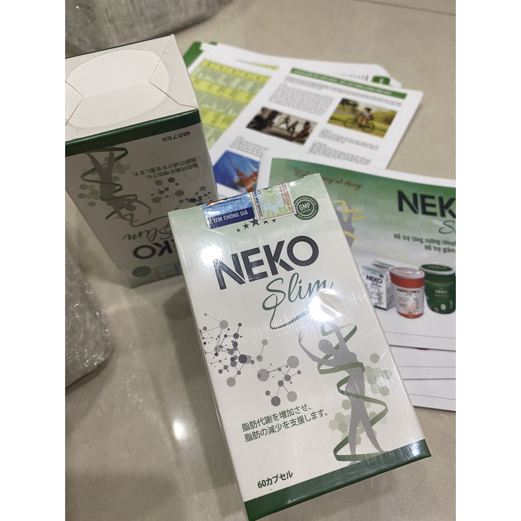 [CHÍNH HÃNG + QUÀ TẶNG] Viên Uống Neko Slim Hỗ Trợ Giảm Cân Hiệu Quả Cho Dáng Đẹp Eo Thon 60 Viên.