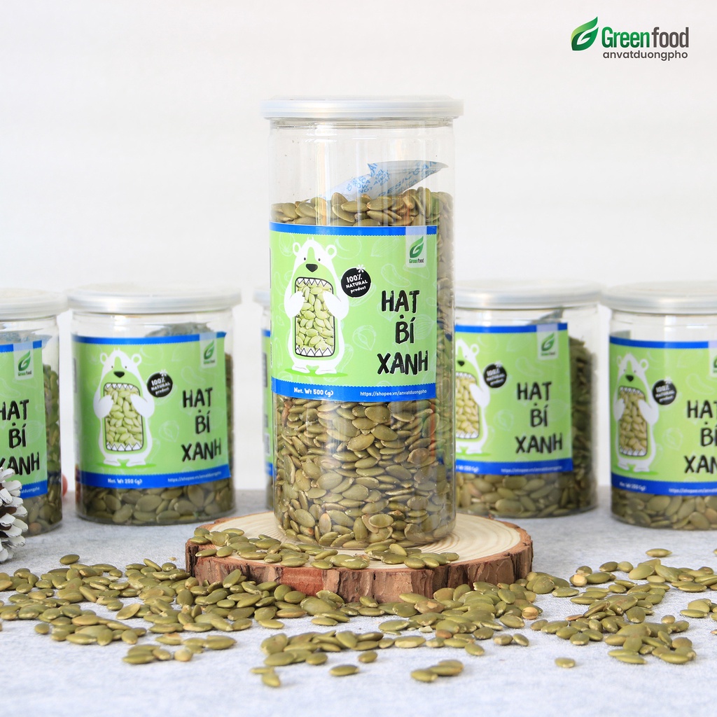 Nhân hạt bí xanh tách vỏ Green Food 100% tự nhiên tốt cho sức khỏe