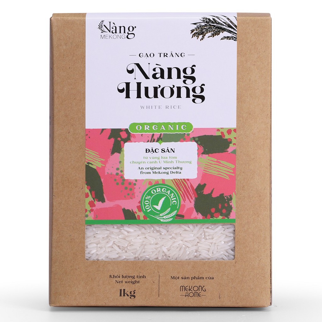 COMBO 4kg - Gạo Hữu Cơ Trắng Nàng Hương - MEKONG HOME - 100% Organic | BigBuy360 - bigbuy360.vn