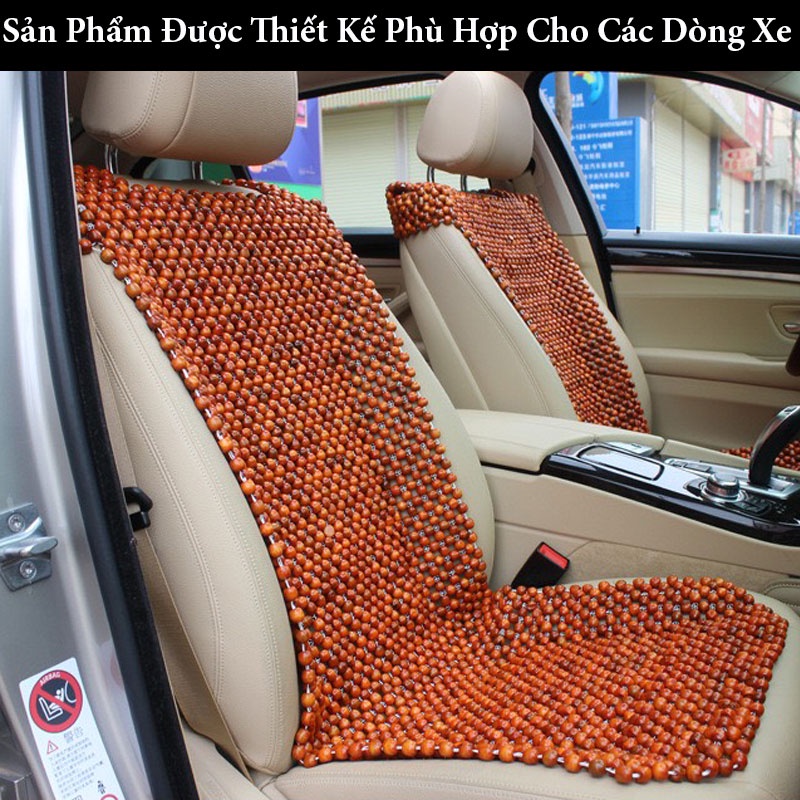 Lót Ghế Ô Tô Hạt Gỗ Thông, Áo Ghế Ô Tô Hạt Gỗ Nhãn Cao Cấp Thoáng Khí - Phù Hợp Cho Xe Ô Tô , Ghế Văn Phòng CARZONE