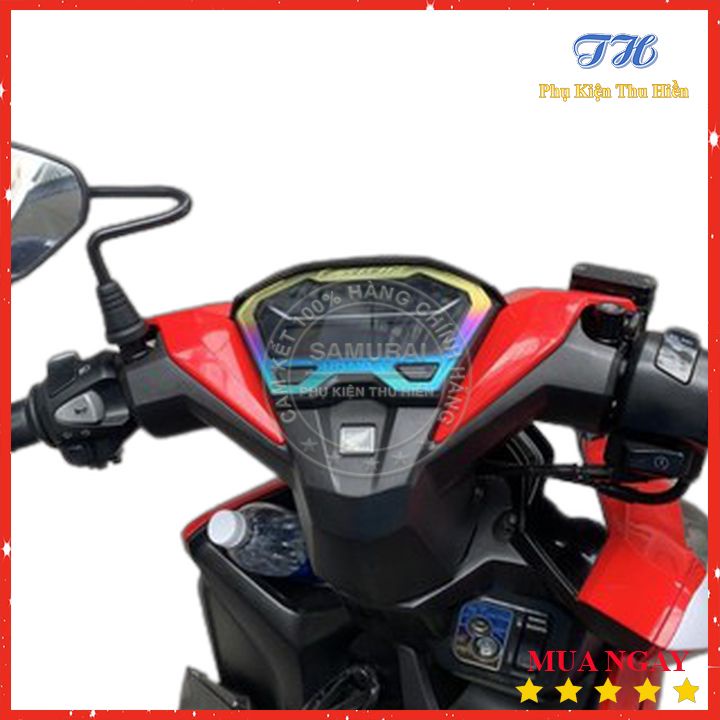 Ốp Viền Đồng Hồ Titanium Vario Click 2018-2020 Dán Sẵn Keo 3M