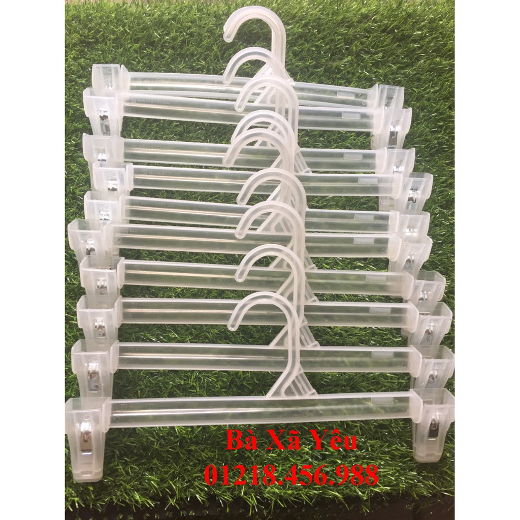 Combo 10 móc treo quần áo bằng nhựa - BX1716