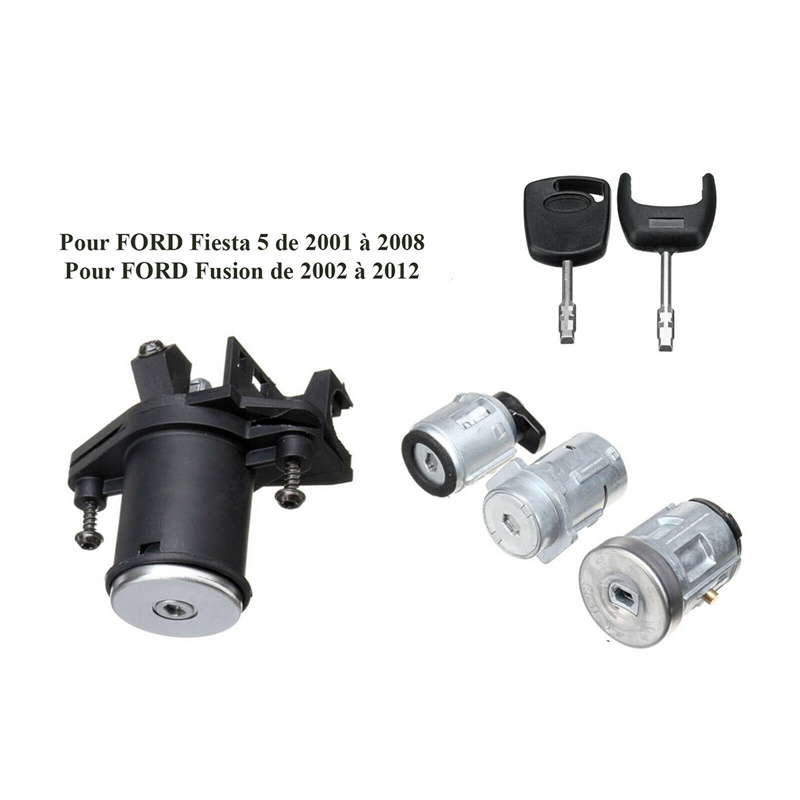 1 Bộ Khóa Thùng Cửa Với 2 Chìa Khóa 1479660 Cho Ford Fiesta MK V Fusion