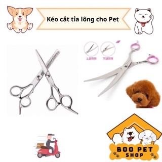Kéo Cắt Lông Chó Mèo ( 3 loại ) : Cắt Thẳng - Tỉa Răng Cưa - Cong