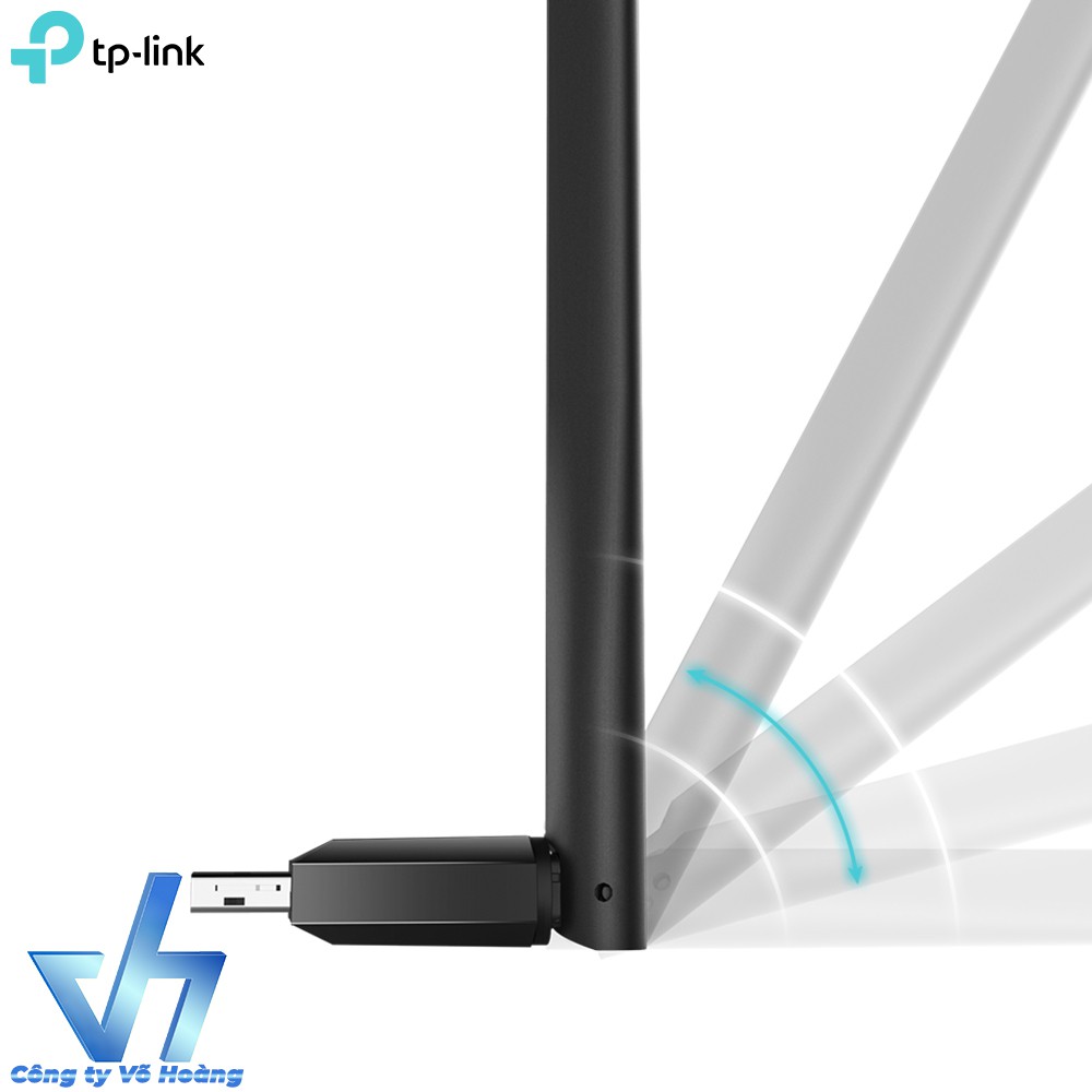 USB thu sóng wifi 2 băng tần TP-Link Archer T2U-Plus chuẩn AC600 256-QAM | WebRaoVat - webraovat.net.vn