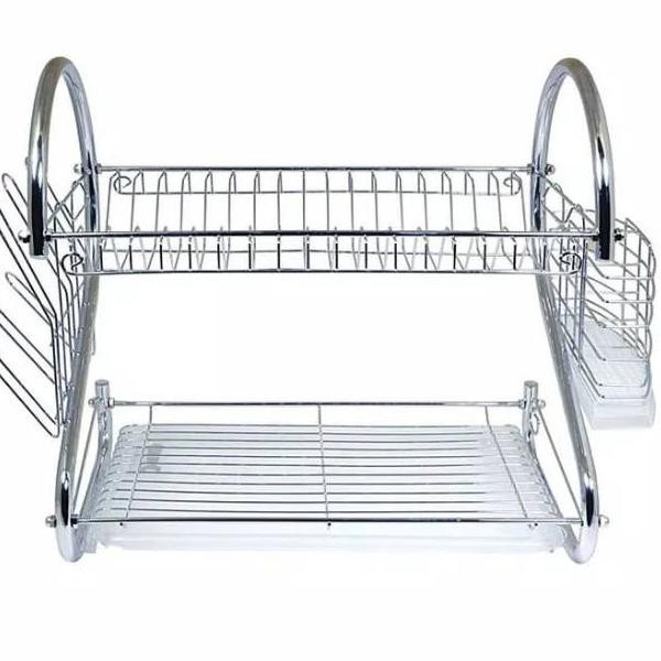 Giá Phơi Chén Dĩa 2 Tầng Bằng Thép Không Gỉ Tiện Dụng | BigBuy360 - bigbuy360.vn