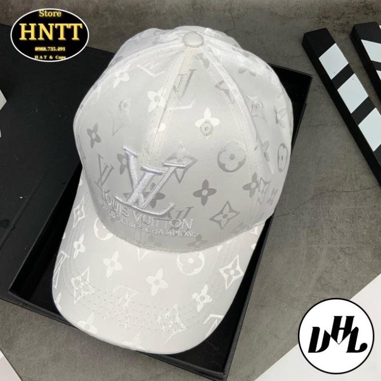 Nón Kết Gấm LV Full Trắng Thời Trang Xịn Nam Nữ