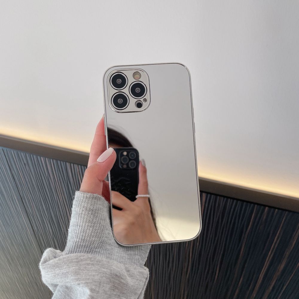 Ốp điện thoại tráng gương mạ điện bạch kim 6D thích hợp cho iPhone 13 13Pro max 12 12Pro max 11 11Pro max X Xsmax