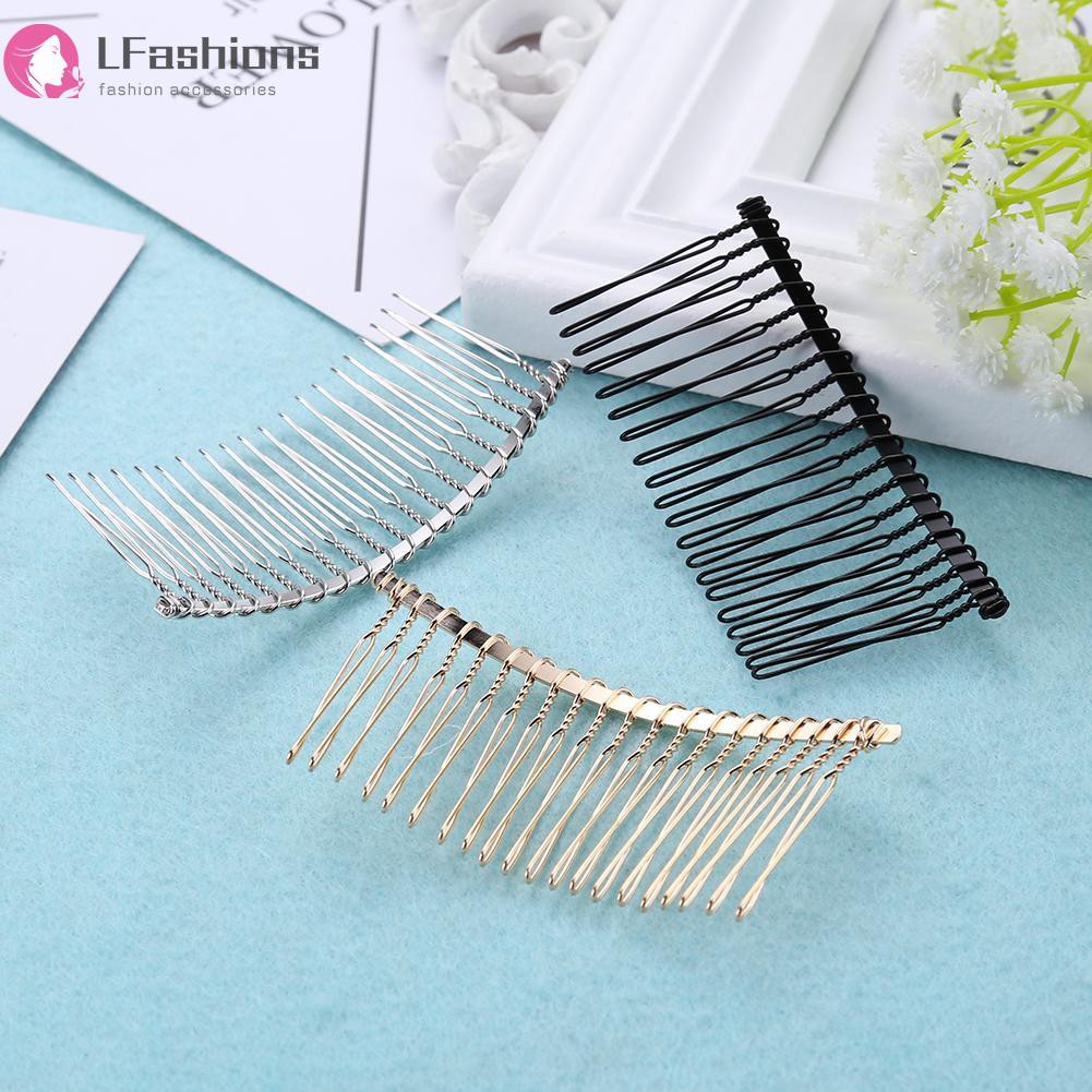 Lfashion❤ 5pcs Fork Comb Fine Tooth Wedding Decoration Bride Hair Jewelry Accessory