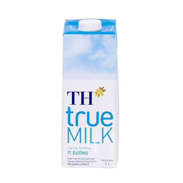 Sữa tươi tiệt trùng ít đường TH True Milk 1000 ml - STT016