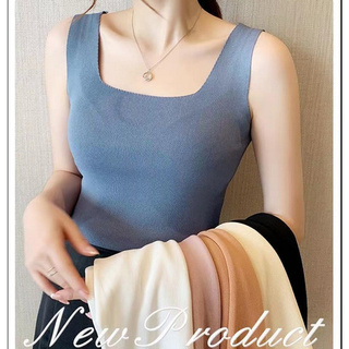 The New Korean Version of Ice Silk Versatile Sleeveless Thin Bottoming Shirt Camisole Short Slim Bottoming Shirt áo ba lỗ nữ