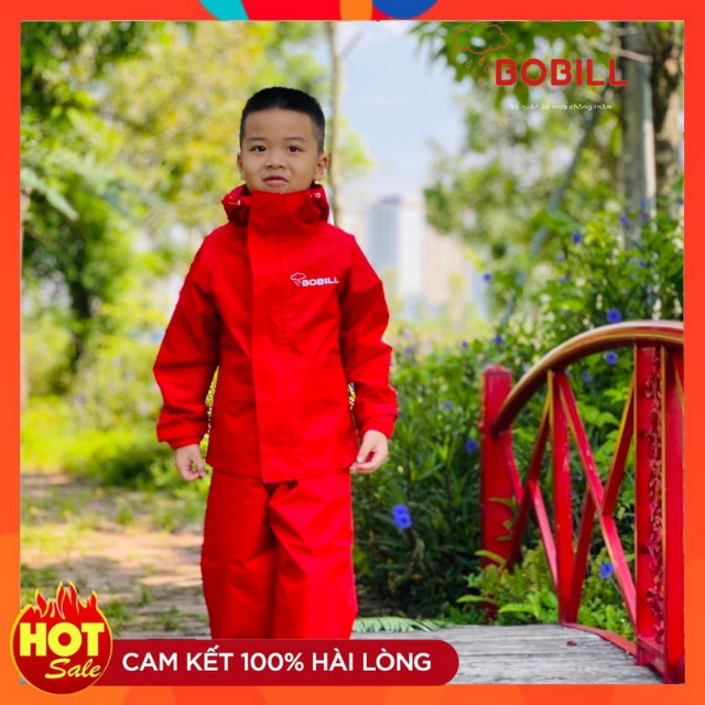 Bộ quần áo mưa chống thấm dành cho trẻ em từ 3t đến 10t