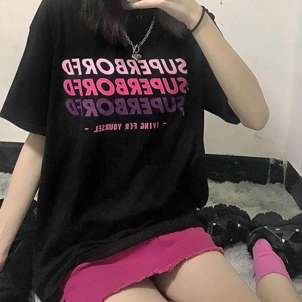 Áo thun tay lỡ form rộng Oversize S6, áo phông Unisex siêu xinh Champs A72 | BigBuy360 - bigbuy360.vn