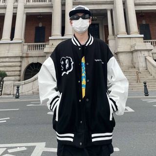Áo khoác nỉ Pe bomber D nam nữ tay phối màu nút bấm cá tính thời trang