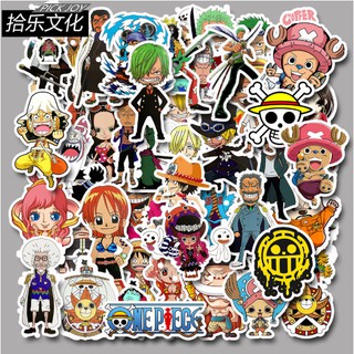 50 Sticker One Piece dán vali dán ván trượt, chống nước