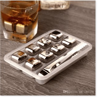 Đá lạnh inox không tan Cooling Cubes 8 viên hàng xịn