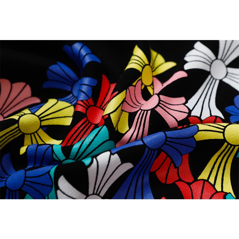 Hàng Có Sẵn Áo Hoodie Thể Thao Cotton Tay Dài In Chữ Chrome Hearts Cross Sanskrit Horseshoe Đơn Giản Dành Cho Cặp Đôi