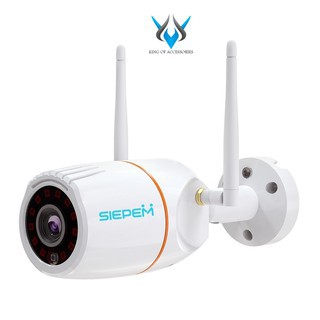 Camera IP Wifi Trong nhà Ngoài trời SIEPEM S6865 FullHD 1080P - độ phân giải 2.0MP (Trắng) Bảo hành uy tín