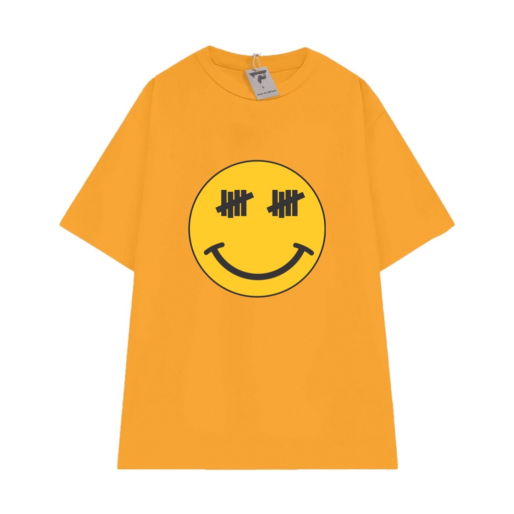 Áo thun unisex DREW in mặt cười cute vải cotton mát FPLUS FP91
