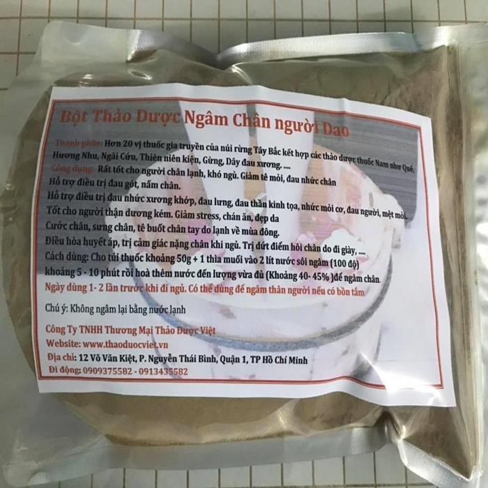 Bột ngâm chân thảo dược người Dao 1kg - Hàng công ty Thảo Dược Việt