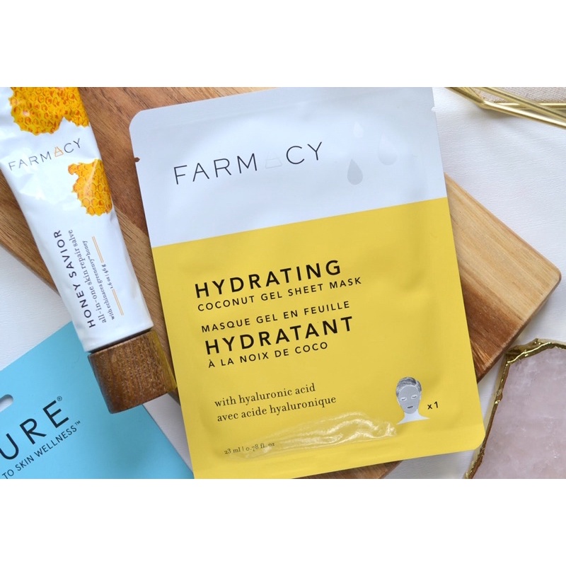 Mặt nạ dưỡng ẩm, cấp nước từ nước dừa Farmacy Hydrating Coconut Gel Sheet Mask