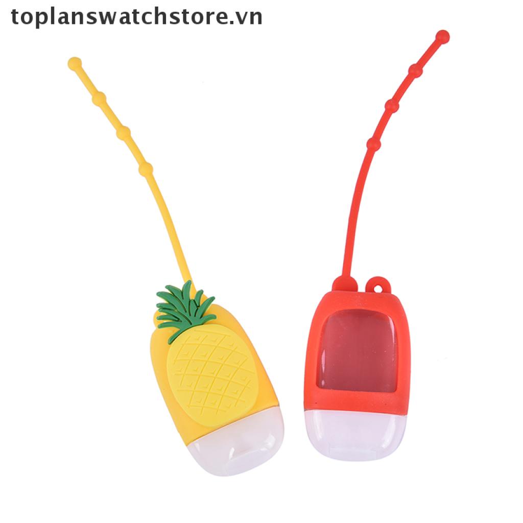[Hàng mới về] Bình đựng nước rửa tay mini 30ml có nắp tháo rời có dây treo